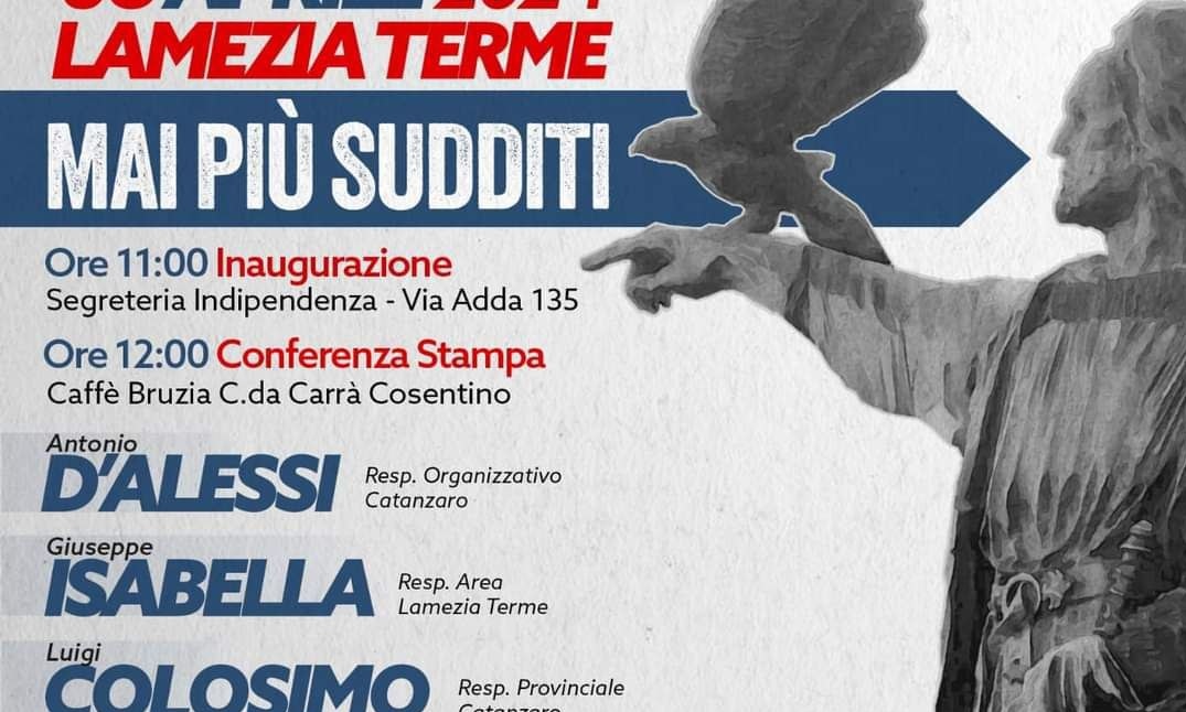 6 aprile, Lametia Terme.